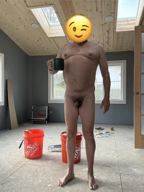 The new sun room. Waiting for summer.