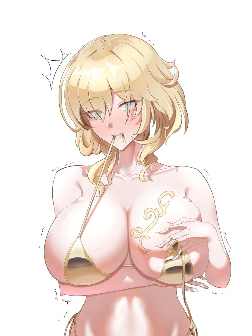 This bikini is too small for your boobs, Aglaea!