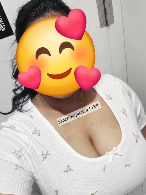White top doing its best to hold these juicy melons  Curves looking extra tempting… ?, Hungry for more? Don’t just stare, check my profile for More unfiltered views 