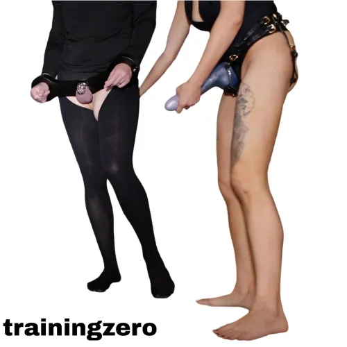 With a humbler around his balls and wrists, there is nothing he can do to stop me using his ass