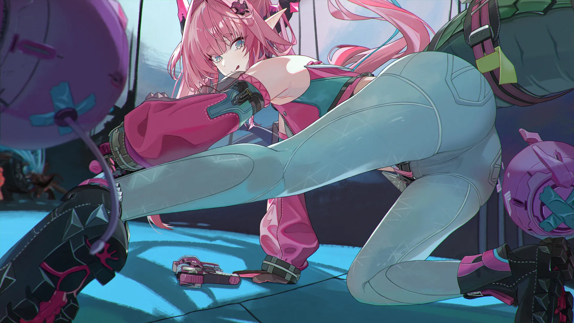 Yvonne's flexible body [Arknights: Endfield]