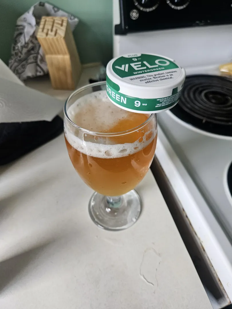 Belgian white shock top and wintergreen