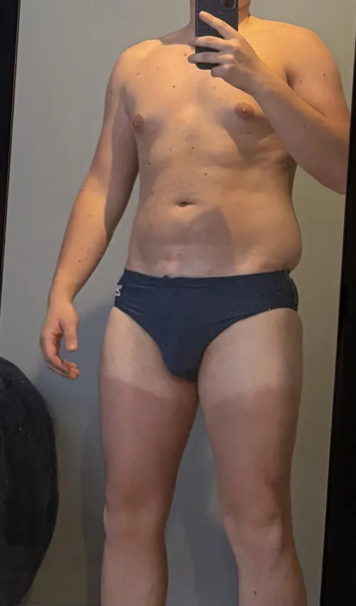 Brought out the old speedo from high school swimming