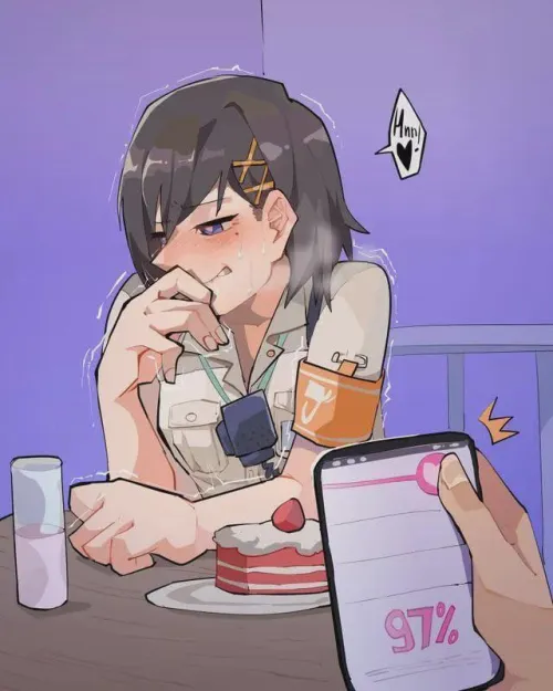 Can't even have her dessert in peace