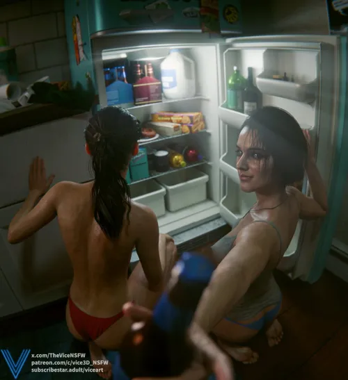 Claire and Jill - Racoon Beer! (Vice3D)