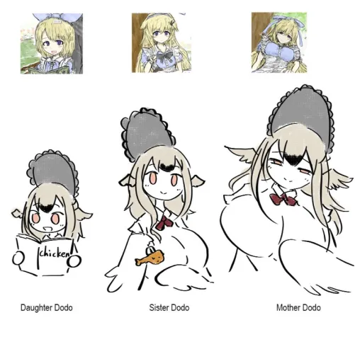 Dodo family (Credits to 雪抹茶籽)