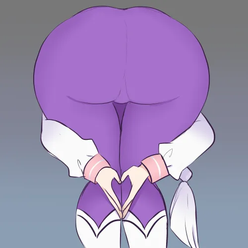 Emilia Heart Pose (CoomerRacoon/DecadenceComicCircle)