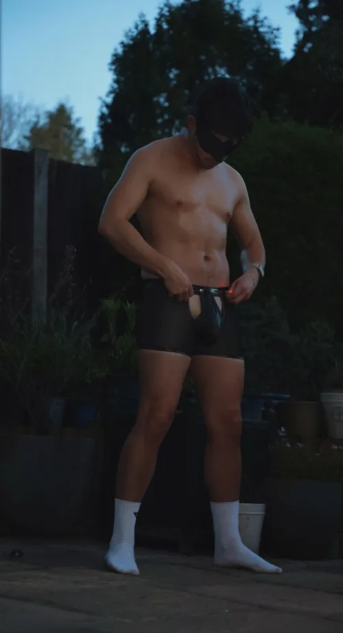 I can’t believe I caught my neighbour spying on me after I took this