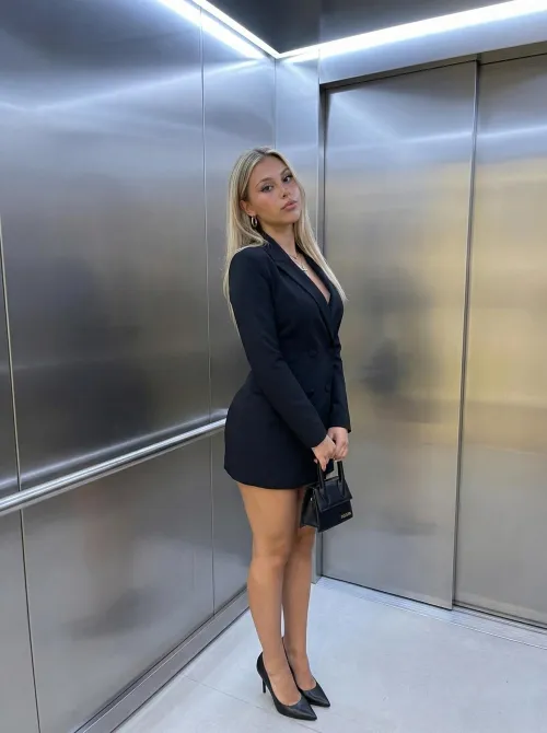 If there were just the two of us in an elevator, what would we do? 