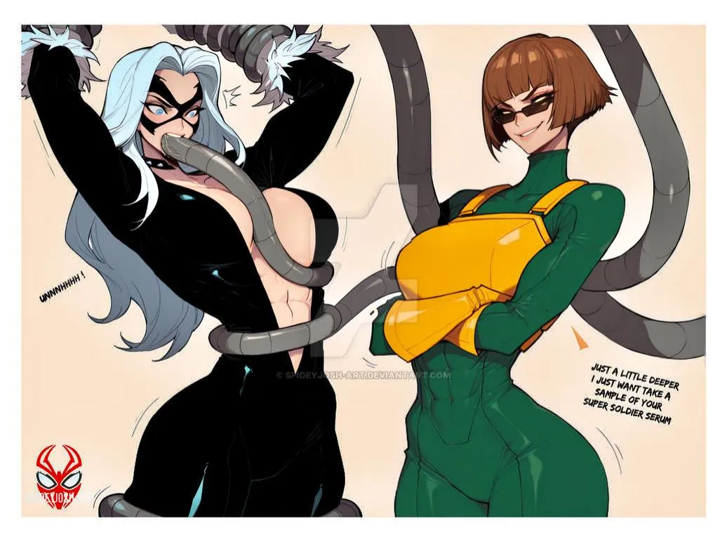 Lady Doc Oc's preferred sample collection procedure [art by SpodeyJosh-art on DeviantArt]