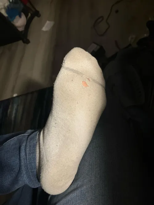 Long day in these socks even got holes in them 
