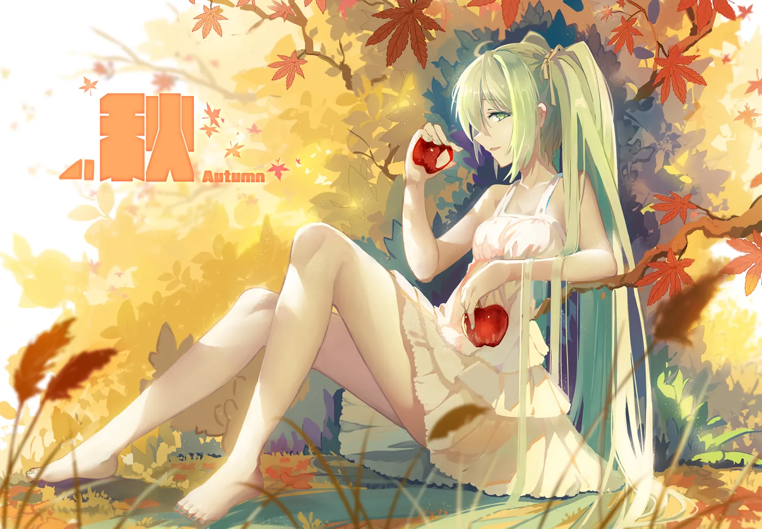 Miku in autumn [Vocaloid] (白糸)