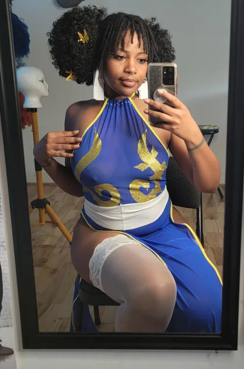 My Chun-Li inspired dress