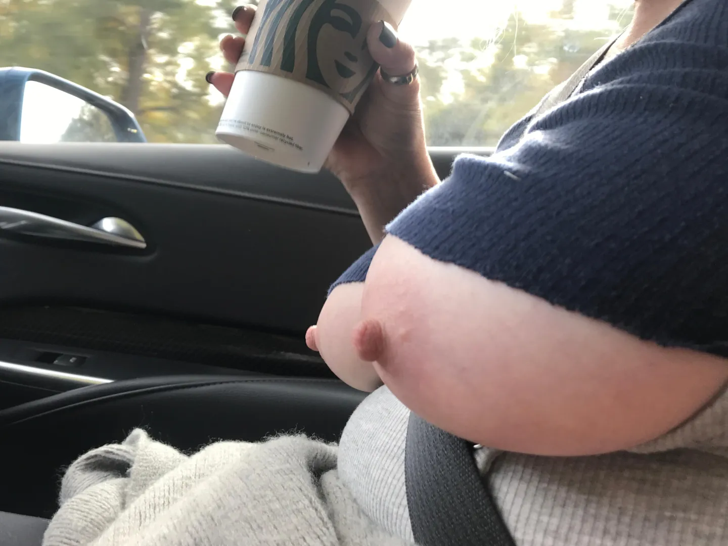 My crop top is perfect for riding around town