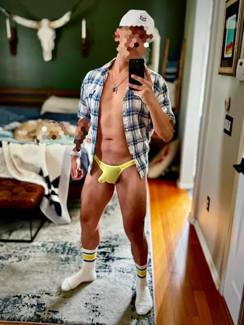 Off to catch a ballgame ⚾️ I wonder who else is thonged up 