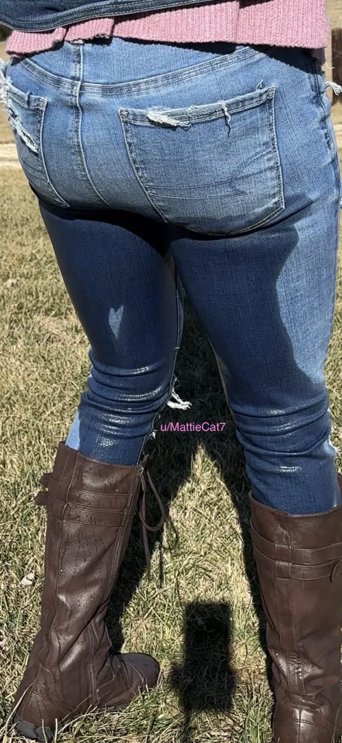 Somehow I left a heart shaped dry spot when I totally pissed myself lol