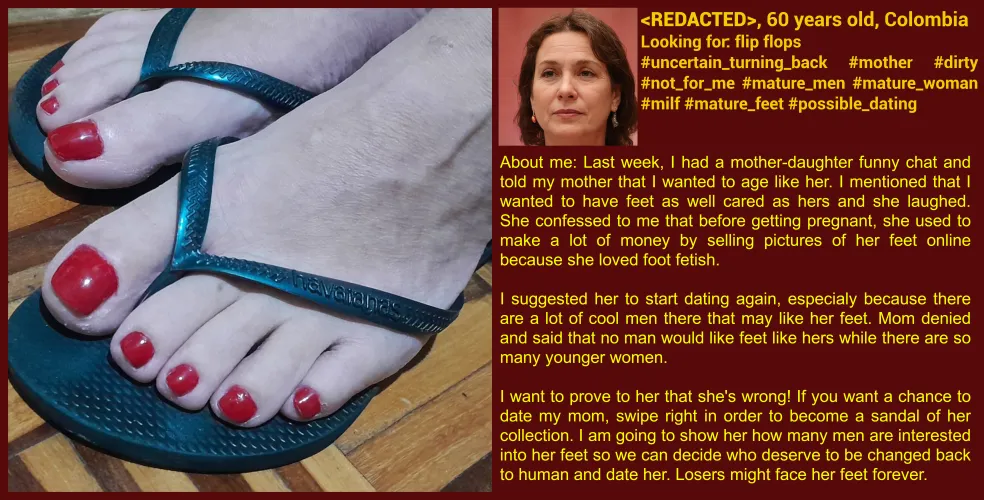 TFApp - Foot model mother's sandals