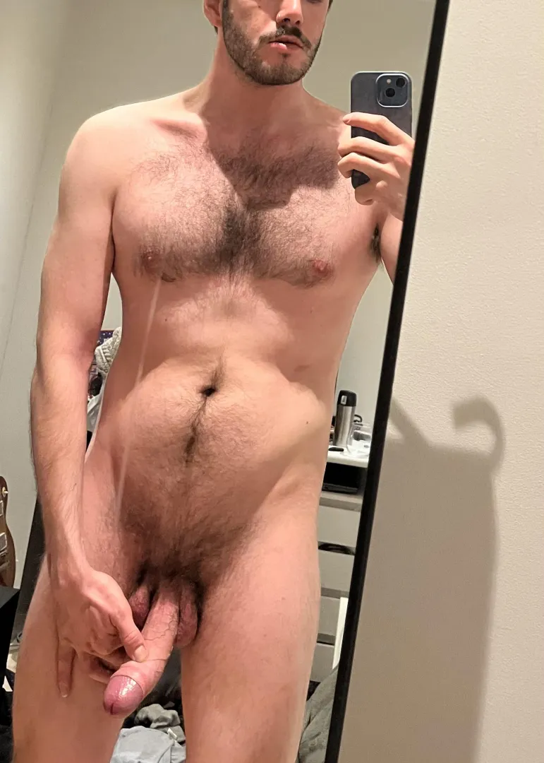 Thick moustache and a thick cock