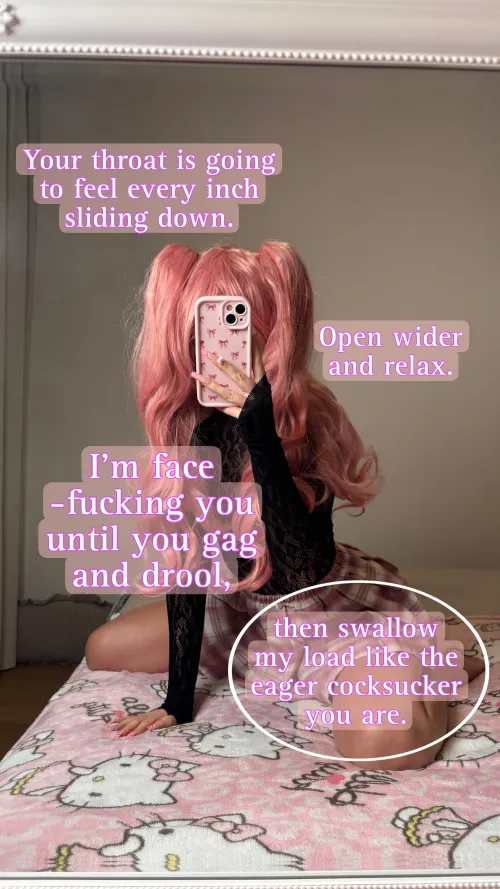 Throat training time, bitch [imagefap: princessdollmie]