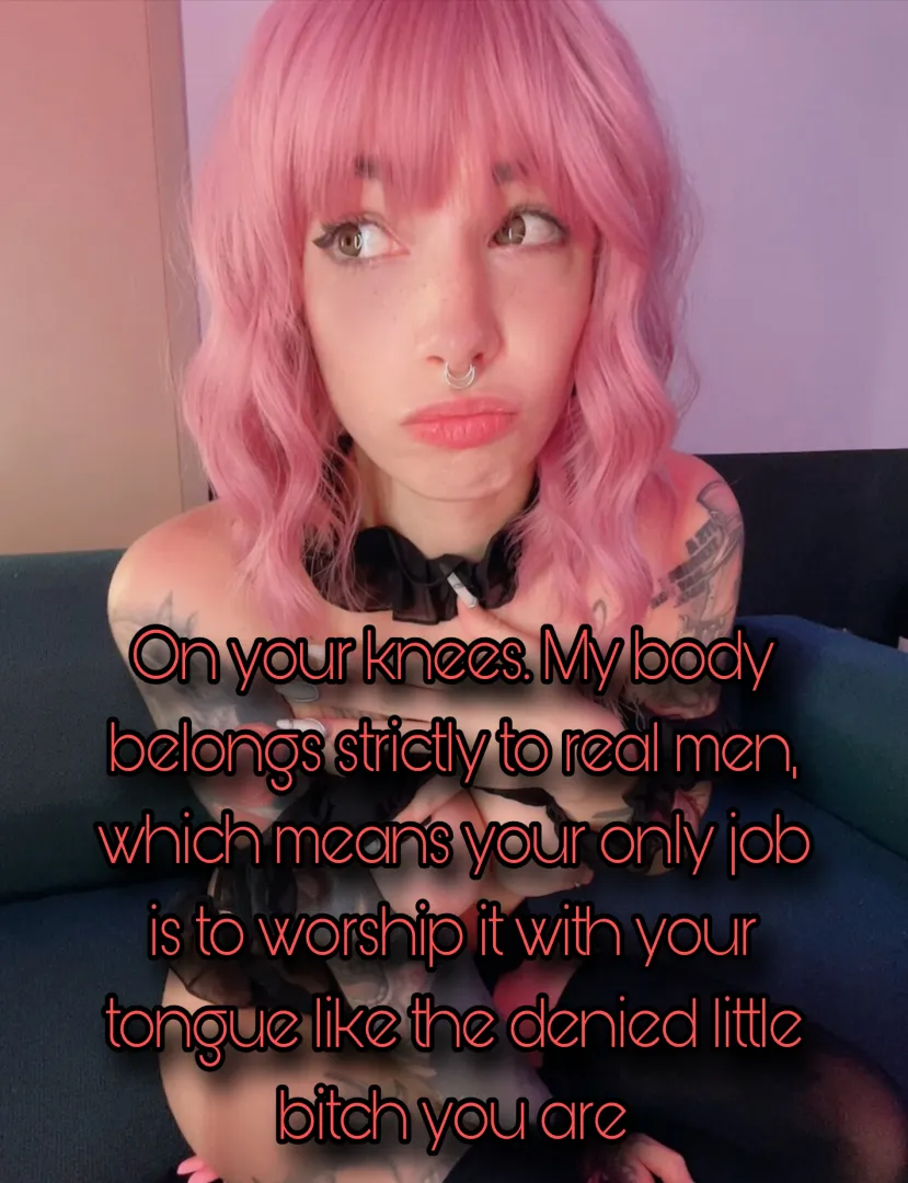 Tongue service only for locked losers! [no imagefap]