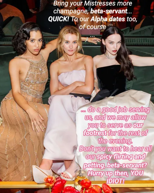 Your mean crush Dove and her hot friends employ you for the night (No ImageFap)