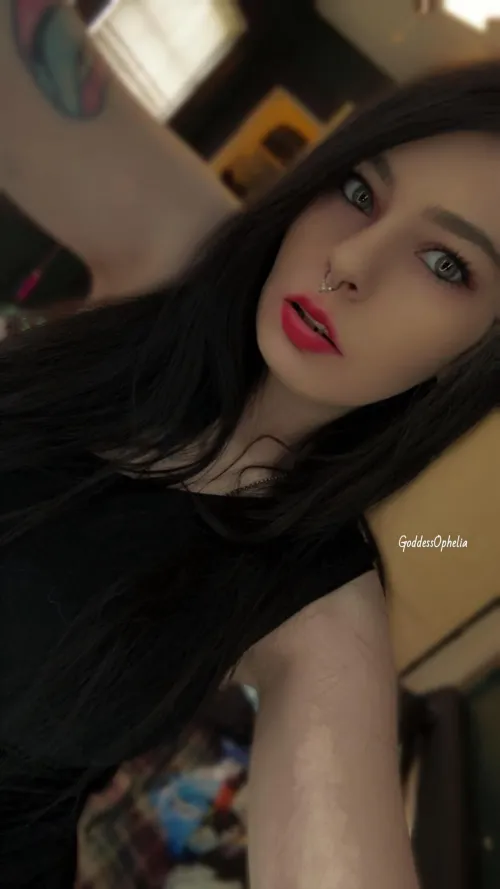 A pathetic pig like you should always be worshipping a Goddess like me 