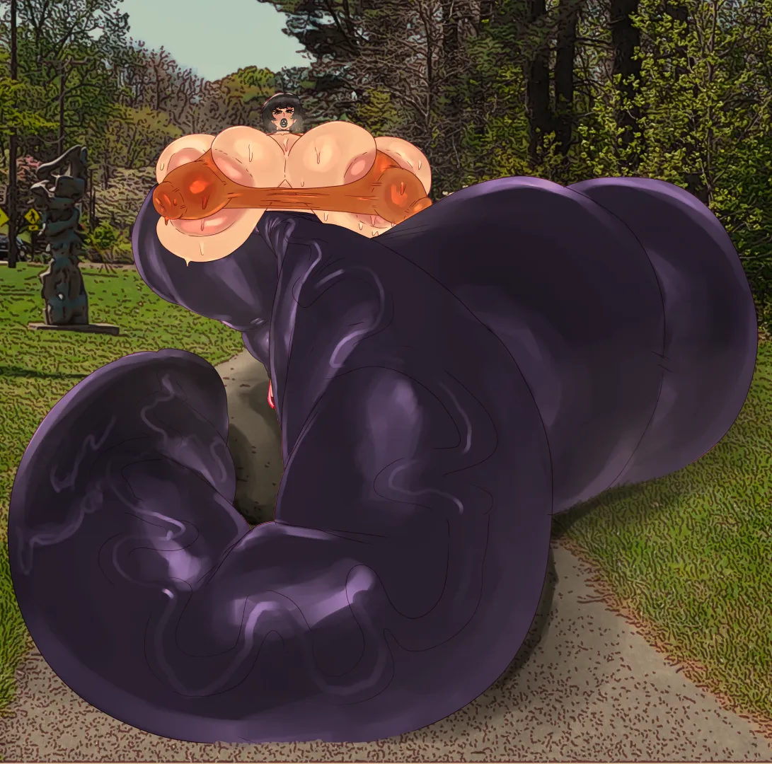 A stroll through the park, commission by FlamingSanity on x.