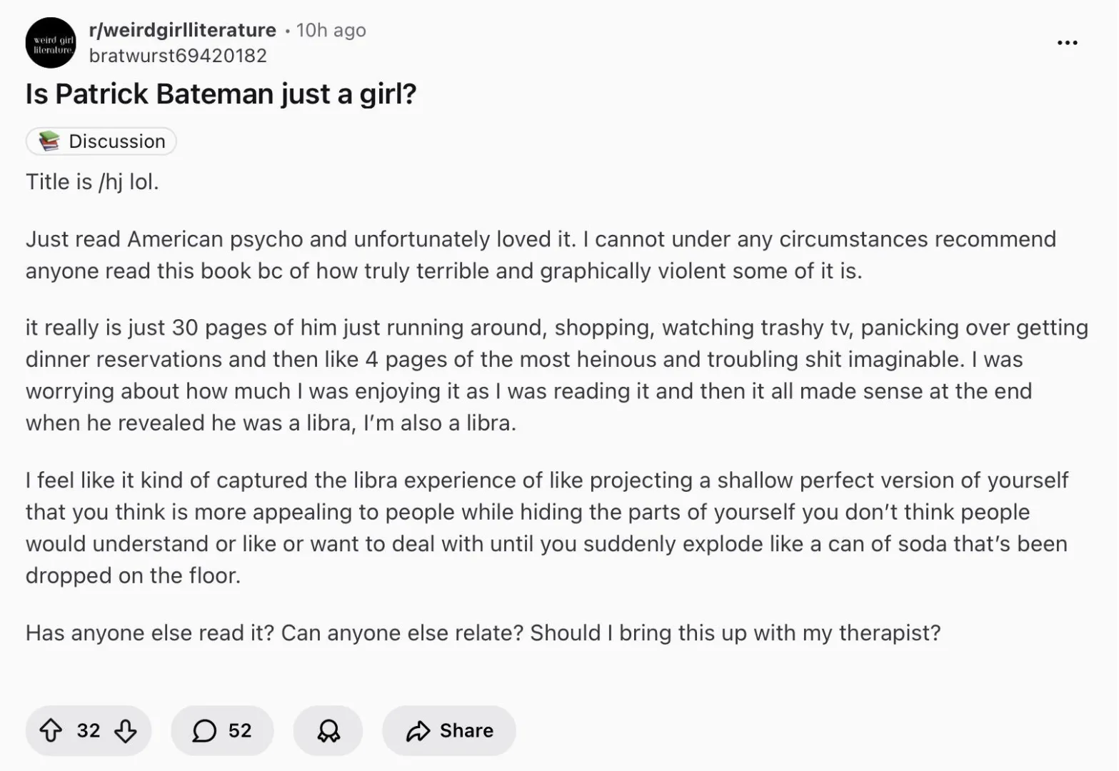 Astrology & gender BS make for powerful literary insight