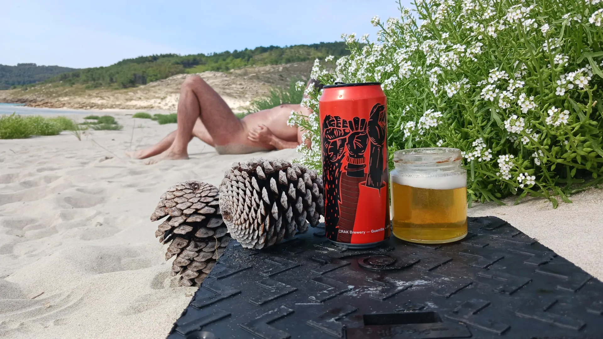 Beach & Beer nudist time.