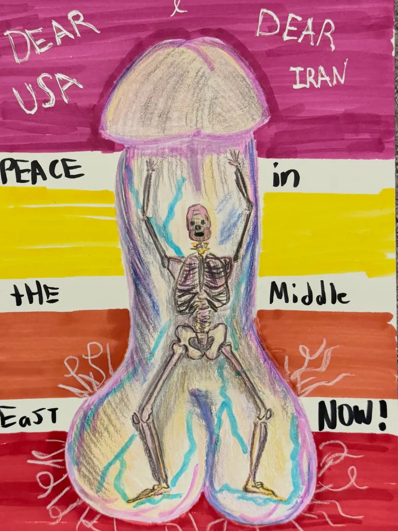 Dicks against war art