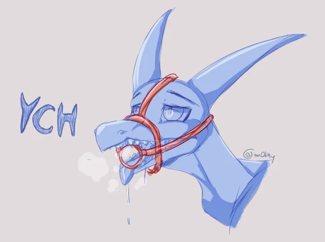 Dragon gag YCH (OC)