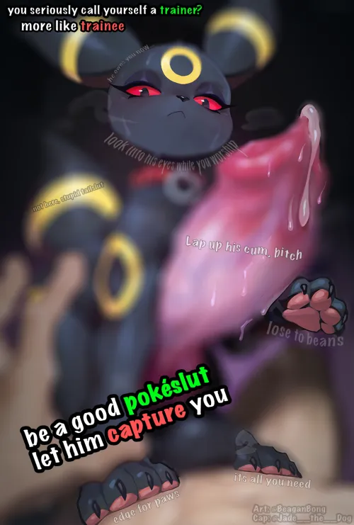 i wish pokemon was real, i wanna be trained by one so badddd