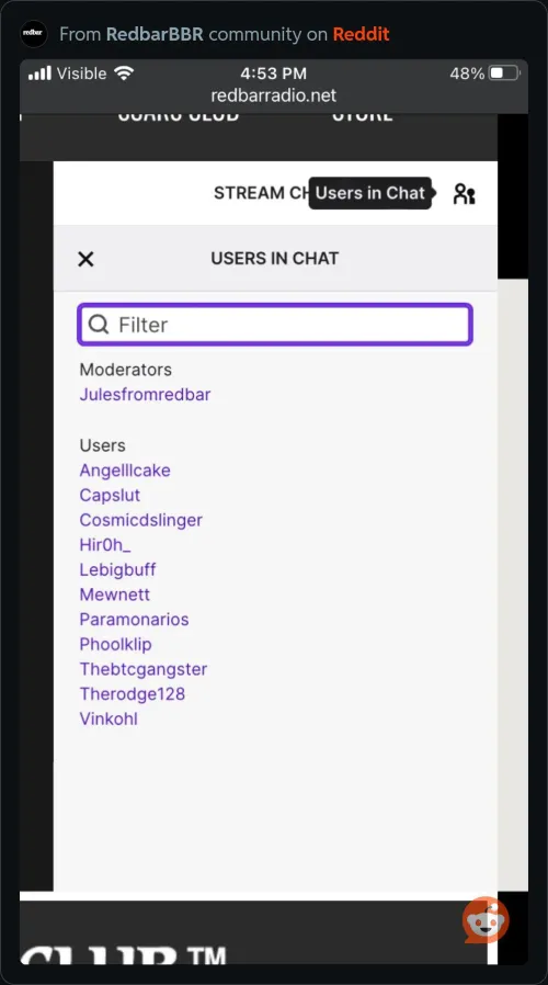 Jules in the chat!!!!!!