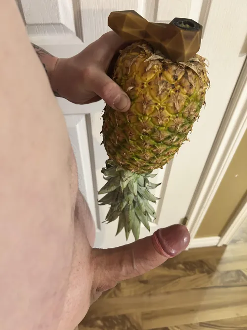 (M)ay I offer you a bowl and some pineapple ?