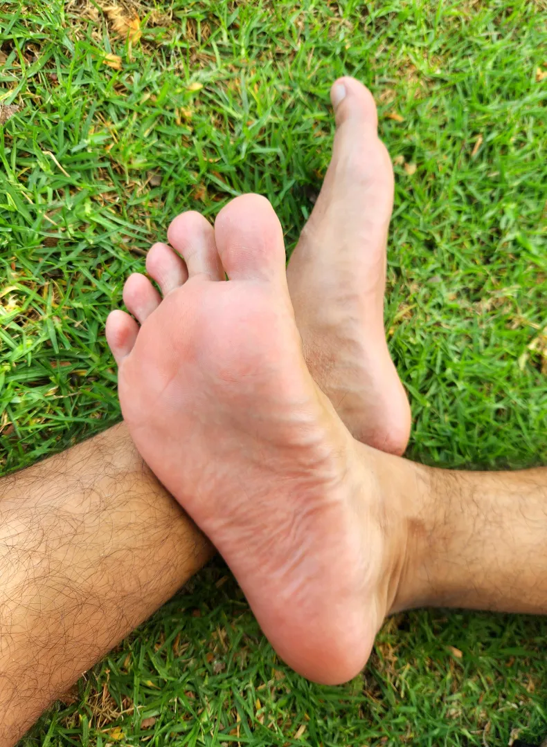 My feet need a massage after working out