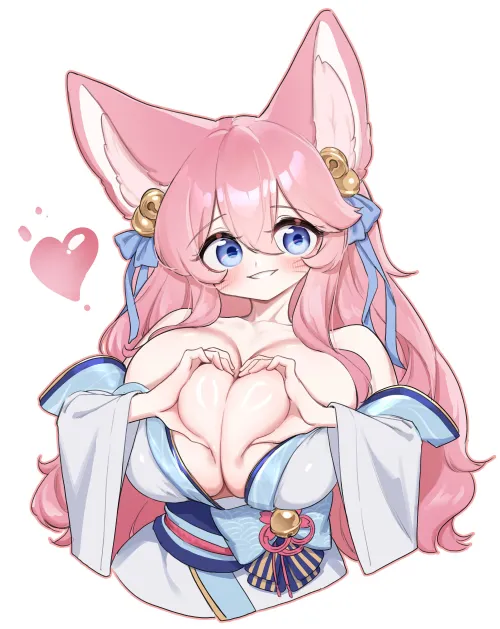 Pink Heart Ahri [League of Legends] (k_yabby)