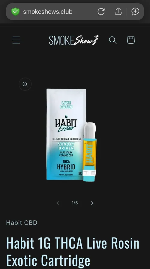 Recently moved to an anti cannabis but pro thca state. I finally ran out of rosin carts. Is habit a good brand? Theres also litty which has high thca labs but I don’t know what to grab. Please help.