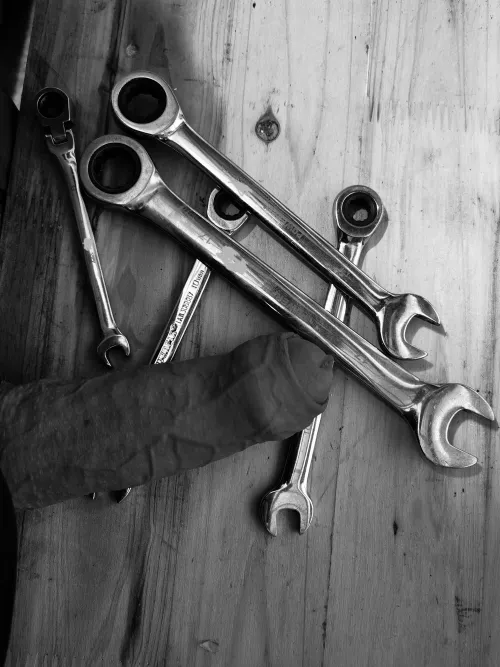 Six tools in one picture, five as hard as steel, one is still soft