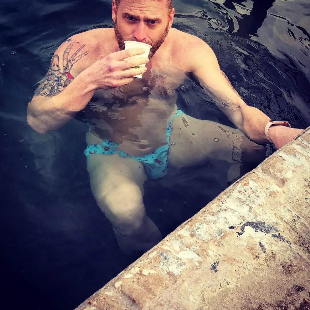 Speedo + Coffee + Morning Swim.