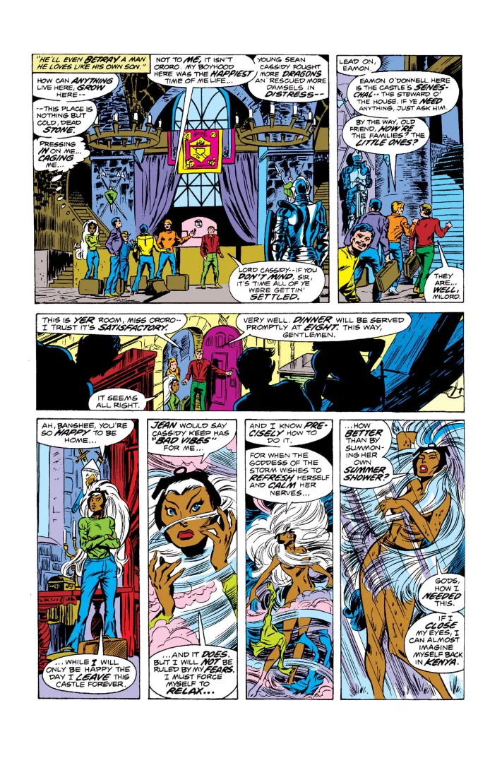 Storm sheds her civilian clothes to take a 