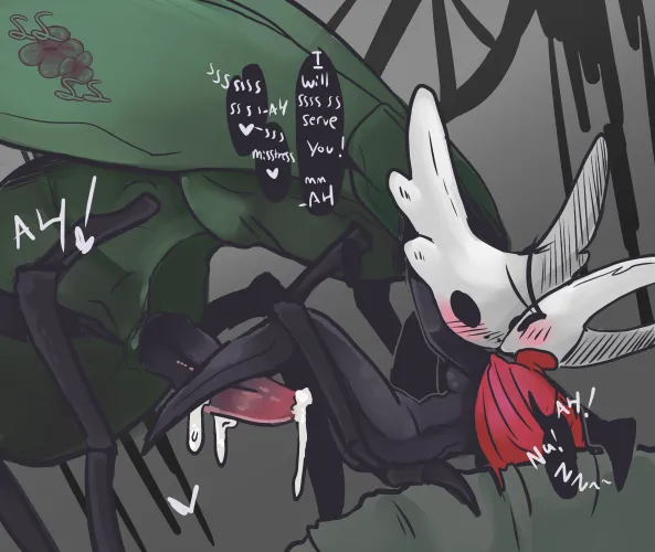 Styx and Hornet (NSFW) (silskong)(art done by me)