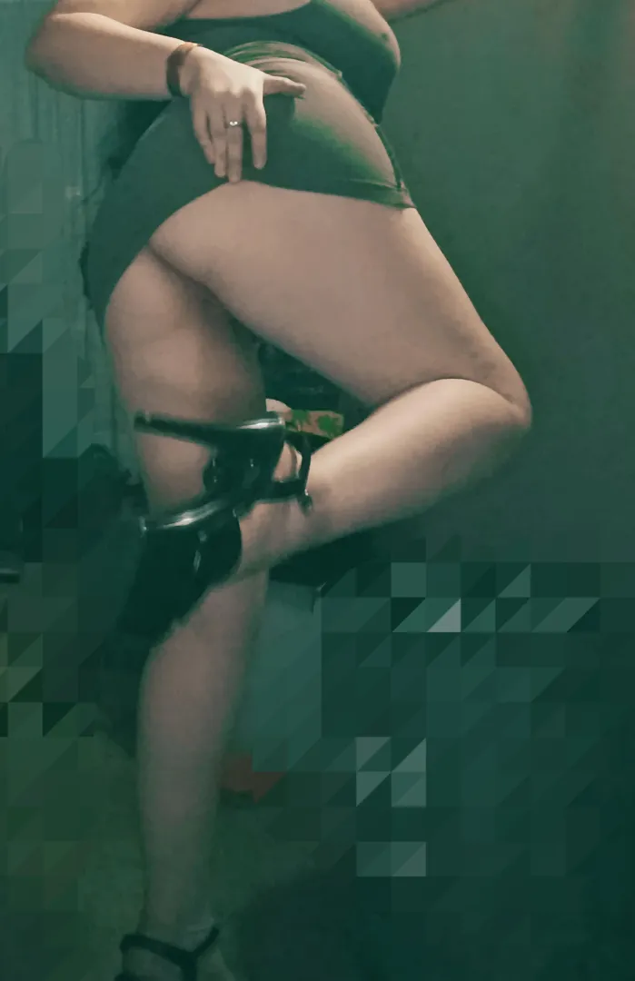 Wearing panties out shouldn't be a option  high platforms, short dress