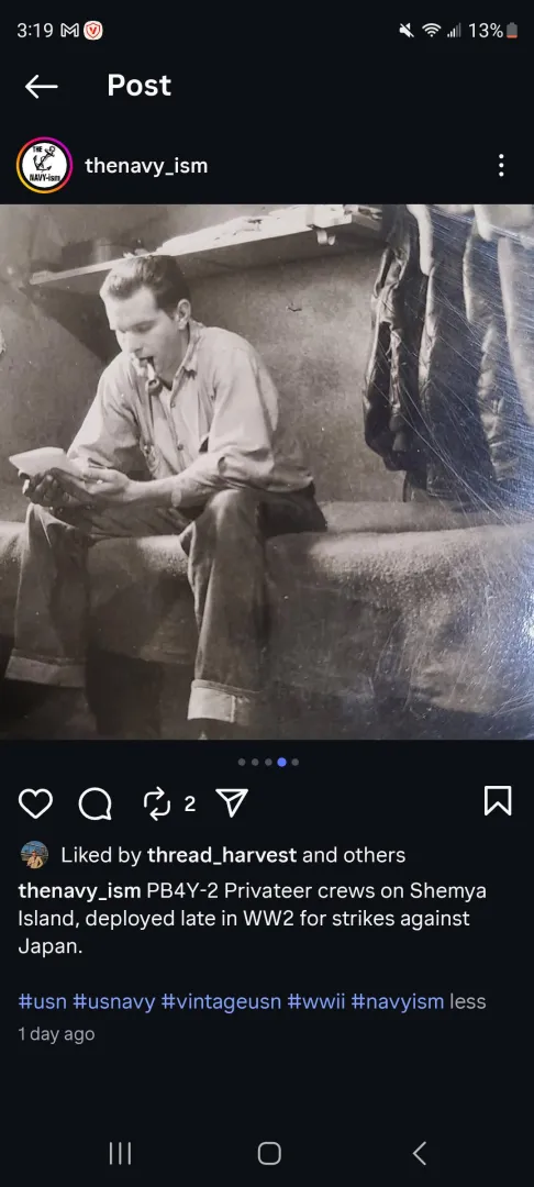WW2 sailor smoking his pipe