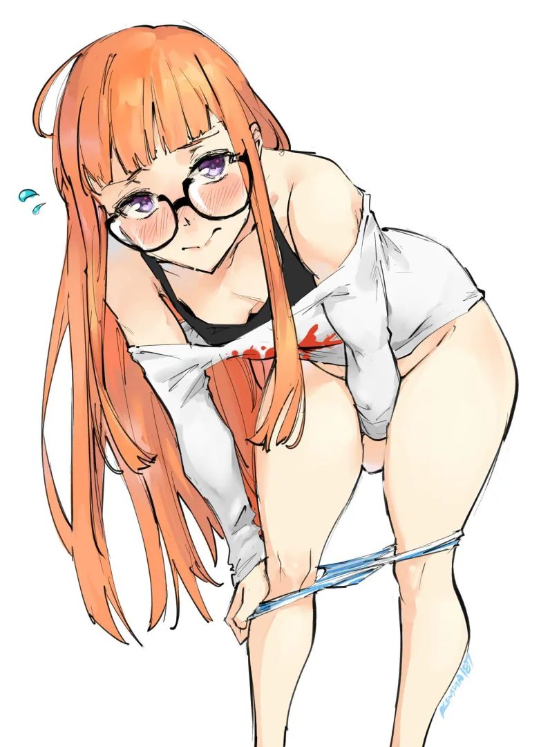 A little embarrassed about taking off her undies (kenshin187) [Persona 5]