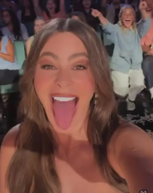 Beautiful tongue out