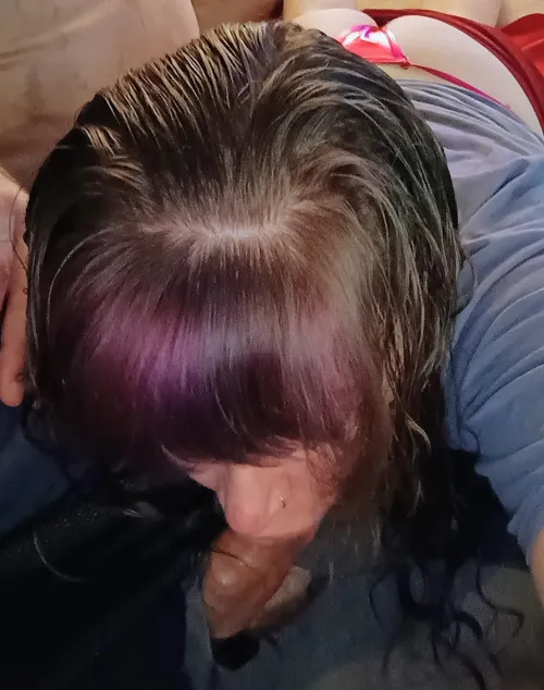 Hot pink cock sucking