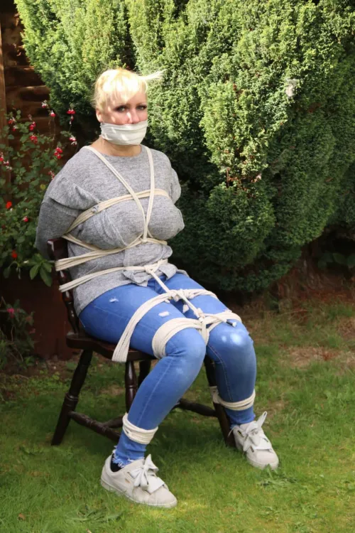 I love to be tied up outdoors