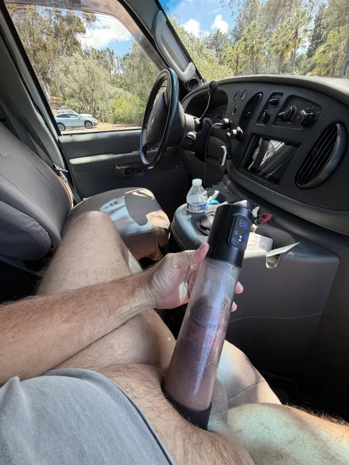 Lunch break at the car park