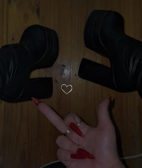  my boots are so cute don’t you think ?