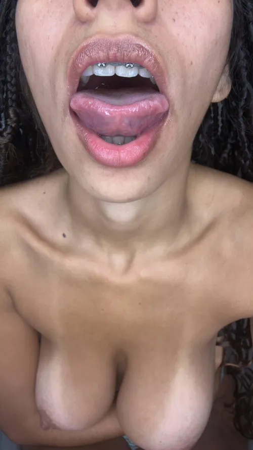 my mouth just opens because of you